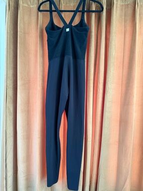 Vuori Black Crossback Stretch Jumpsuit